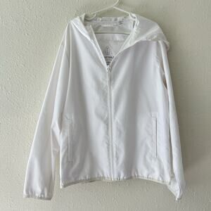 Uniqlo Kids Windbreaker Hooded Packable Lightweight Jacket Size 9-10